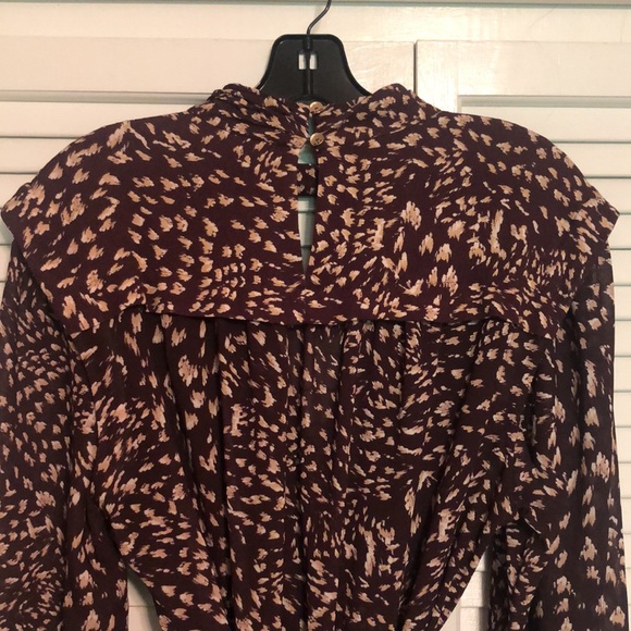 Jonathan Simkhai Devyn Textured Dot Long Sleeve Chiffon Dress - Picture 9 of 10